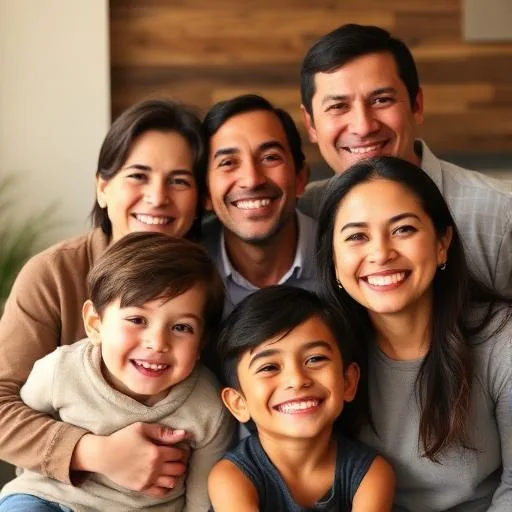Illustration of The Rodriguez Family, an example FamilyCheck caregiver